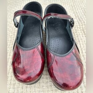 WOMENS dansko 38 Red Mary Jane Shoes